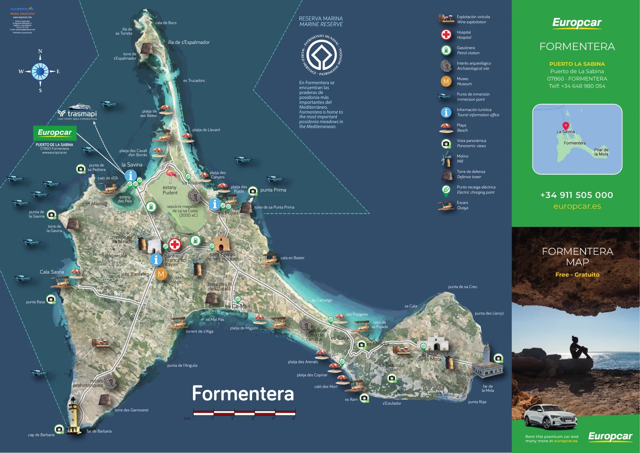 Europcar · Formentera, Anverso