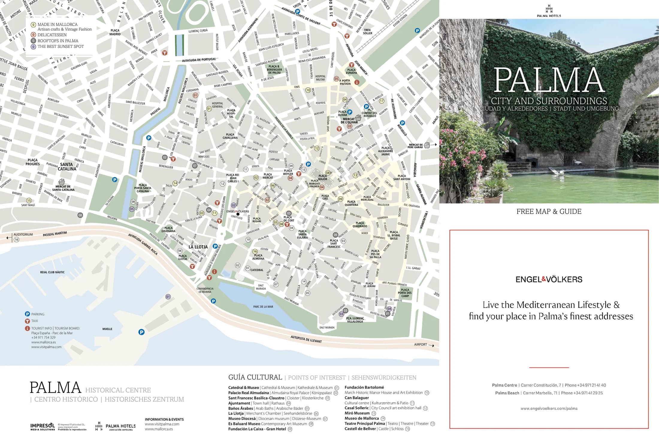 Premium Mapa · Palma, Front