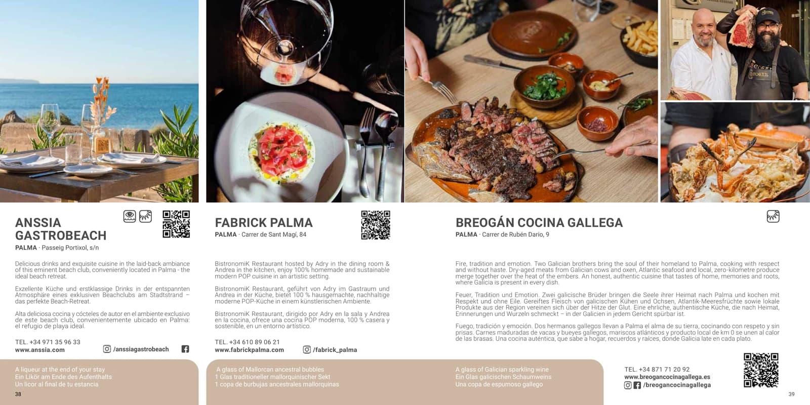 Anssia Gastrobeach ad in Mallorca VIP Guide, Palma · Passeig Portixol