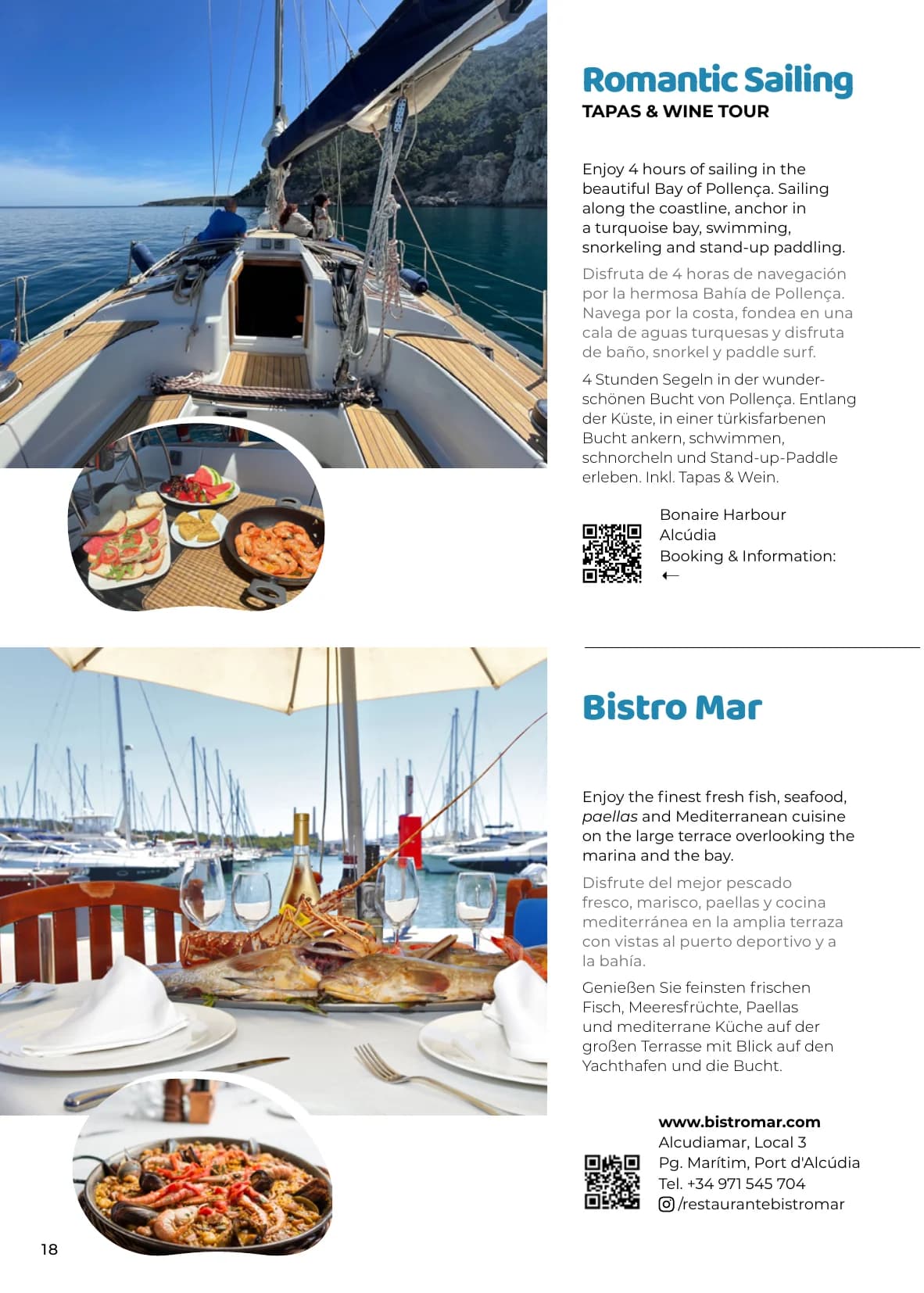 Beispielseite aus dem Europcar Mallorca Travel Guide