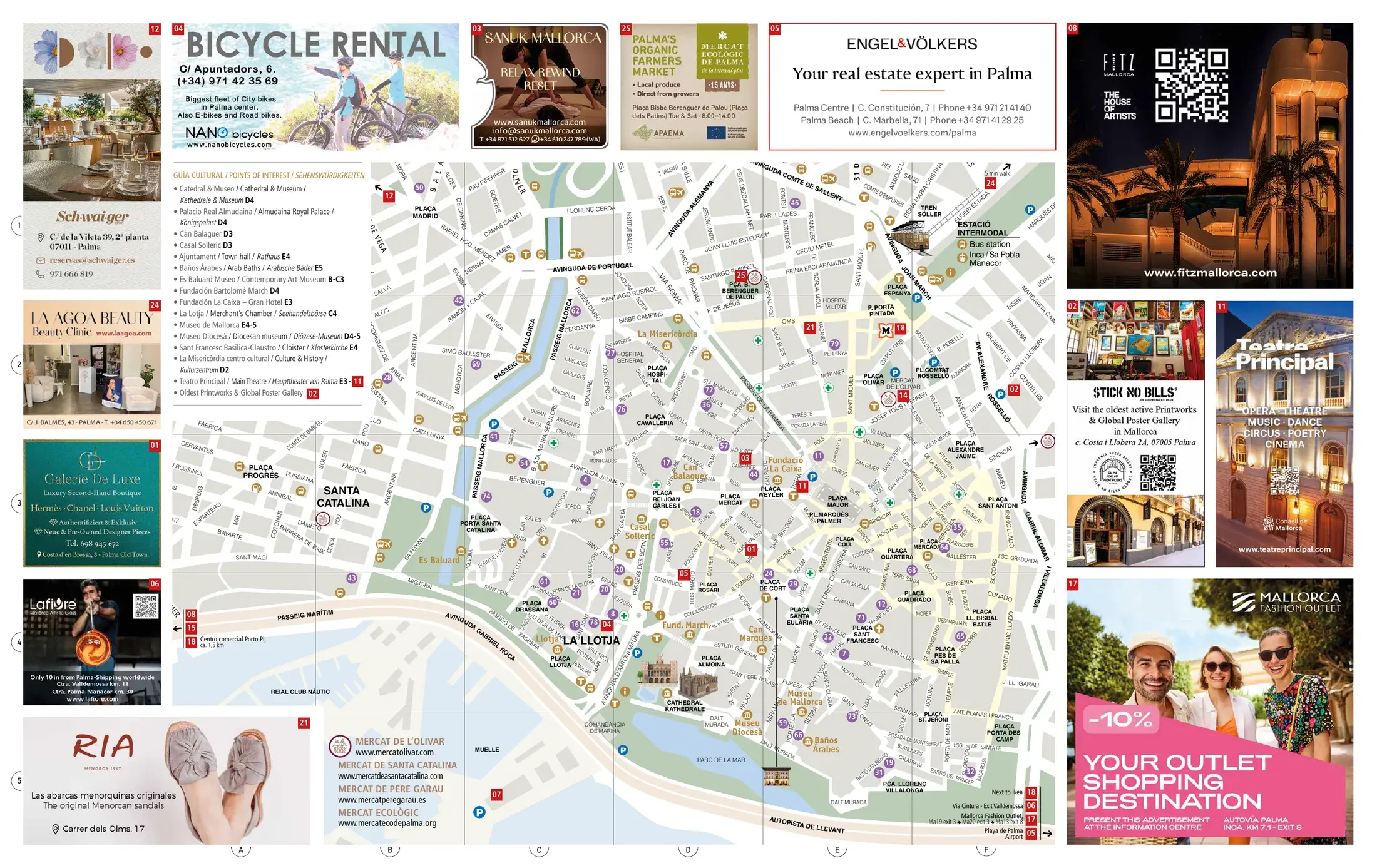 Palma City Maps, Anverso