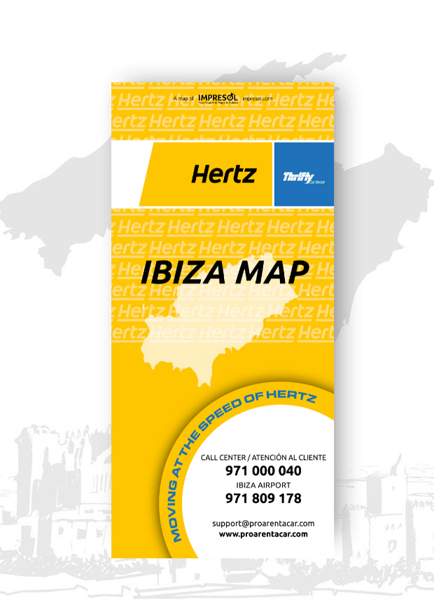 Mapa Hertz Ibiza 2023