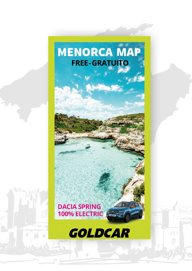 Goldcar Menorca Mapa de la isla Menorca , Ciutadella y Maó